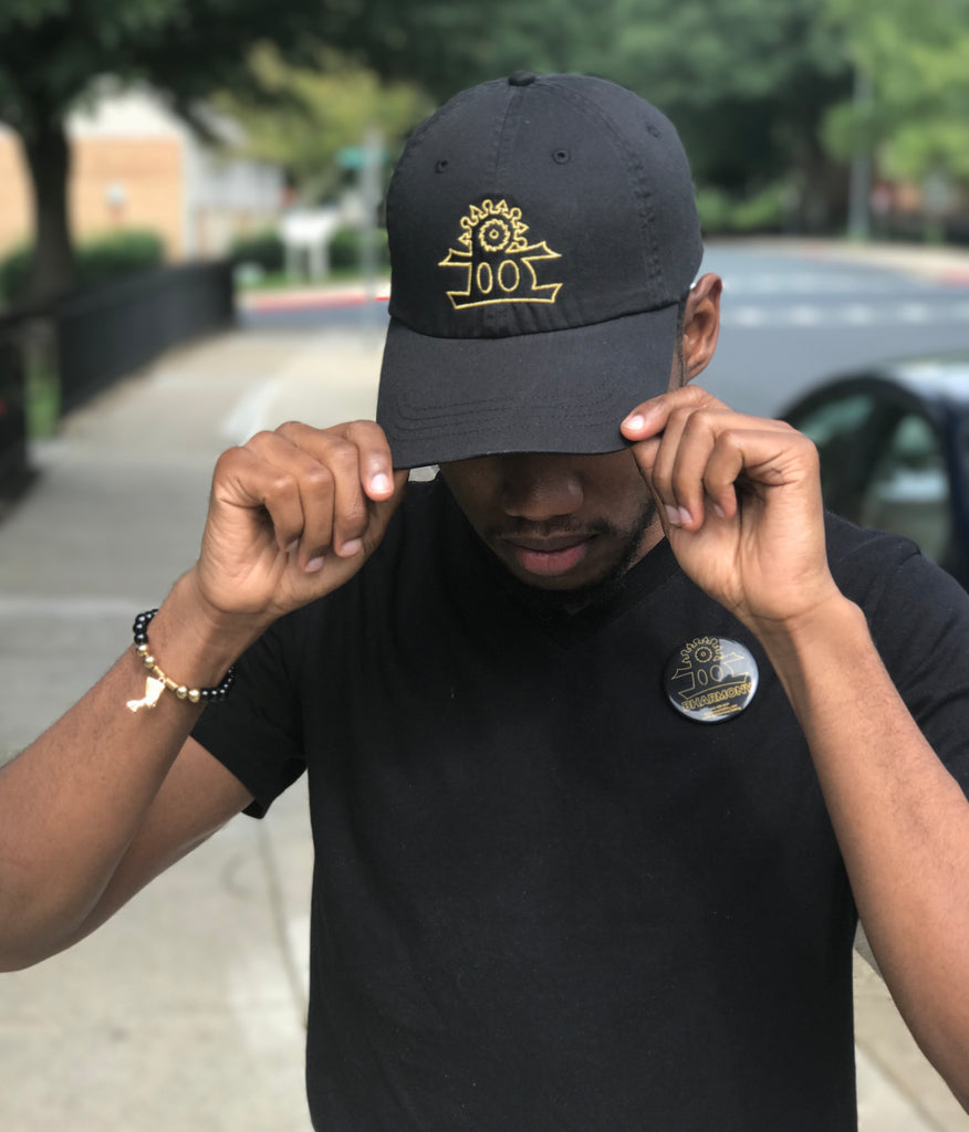 BHarmony Logo Dad Cap Black And Gold
