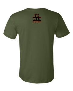 BHarmony Logo T-Shirt Military Green, Black, And Orange(Gods) [Unisex]