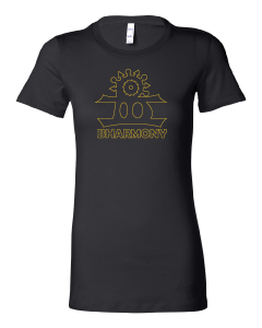 BHarmony Logo T-Shirt Black and Gold (Godesses) [Unisex]