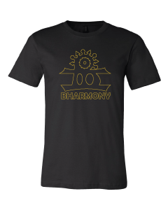 BHarmony Logo T-Shirt Black and Gold (Gods) [Unisex]