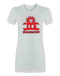 BHarmony Logo T-Shirt Ash Grey, Fire Red, And Black (Goddesses)